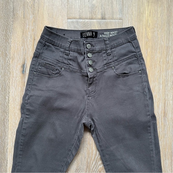 Vienna Jeans Grey Skinny Jeans High Waist Casual Denim - Size 9 - Picture 9 of 15